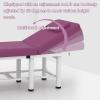 DEOPXF Massage Table, Stable Metal Frame, Adjustable Non-Slip Feet, Wear-Resistant, Rose Red, Round Belt Chair view 2