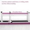 DEOPXF Massage Table, Stable Metal Frame, Adjustable Non-Slip Feet, Wear-Resistant, Rose Red, Round Belt Chair view 4