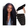 Deep Wave Remy Human Hair Tape-In Extensions, Natural Black view 1