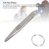 Portable TC4 Titanium Alloy Mini Keychain Tweezers view 2