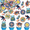 Blumomon 40-Piece Edible Toy Gun Cupcake Toppers view 1
