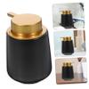 Blue Ceramic Pump Dispenser Bottle, 1 Pc., for Lotion and Hand Wash view 2