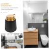 Blue Ceramic Pump Dispenser Bottle, 1 Pc., for Lotion and Hand Wash view 4