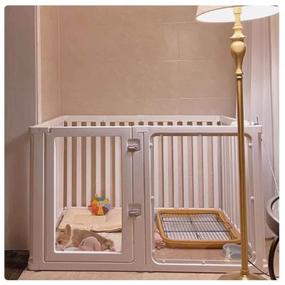 Transparent Acrylic Indoor Dog Playpen with Door