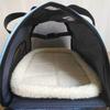 Portable Dog and Cat Carrier Bag, Blue Wool Mat, 43 x 21 x 30 cm view 3