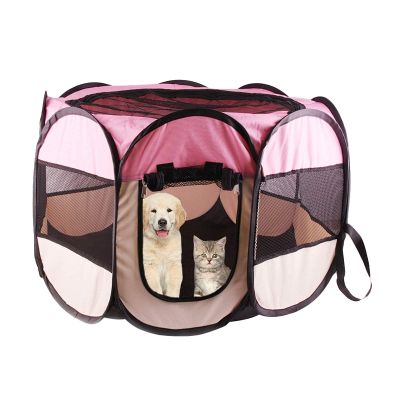 Large Portable, Foldable, Fully Enclosed Octagonal Pet Playpen