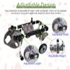 Adjustable 4-Wheel Wheelchair for Cats and Dogs view 3