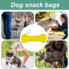 Dog Treat Pouch with Carabiner, Silicone Treat Bag view 4