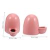 Pink Small Ceramic Water Dispenser for Pets, Mice, Travel-Friendly view 2