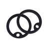 UKCOCO 12-Pack Silicone Dog Tag Silencers - Black view 1