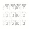 24-Piece Square Press-On Nails with Moon and Star Designs view 3
