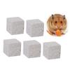 VANZACK 6-Piece Mineral Calcium Chew Toys, 5 cm, Volcanic Rock, for Hamsters, Rabbits, Guinea Pigs and Small Animals view 1