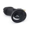 Ventilated Silicone Cage, Black, Short view 4