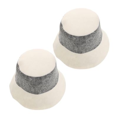 minkissy 2-Piece Felt Sauna Hat Set, Insulated Quick-Dry Unisex Bucket Hats