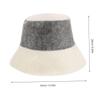 minkissy 2-Piece Felt Sauna Hat Set, Insulated Quick-Dry Unisex Bucket Hats view 2