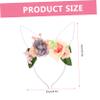 VICASKY Bunny Ear Headband with Flower Design view 2