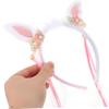 TOGEVAL Kids Bunny Ear Headband, Cute Accessory for Parties, Cosplay, Birthdays and Holidays view 4