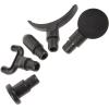 5-Piece Massage Attachments for Massage Device, Black, Plastic view 1