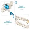 Toddmomy Adjustable Beaded Collar, Wear-Resistant Plastic Collar for Dogs and Cats, Elegant Pet Collar for Parties and Pet Birthdays view 3