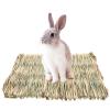 SEWOART Natural Grass Mat for Small Pets view 3