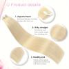 613 Bleach Blonde Remy Human Hair Tape-In Extensions, 14–26 in. view 2