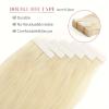 613 Bleach Blonde Remy Human Hair Tape-In Extensions, 14–26 in. view 4