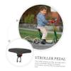SECFOU Stroller Footrest Extension, Plastic, Smooth Surface, Black view 4