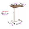 Adjustable Rolling Overbed Table view 2