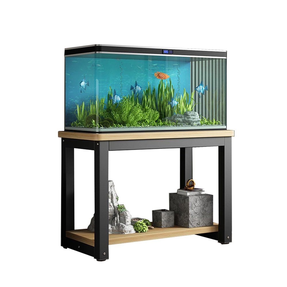 Aquarium Stand with Non-Slip Feet, Black, 40 x 30 cm