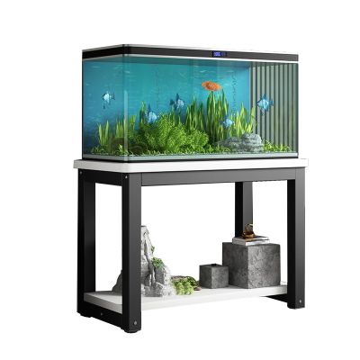 Aquarium Stand with Non-Slip Feet, Black, 80 x 45 cm