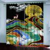 MAYNUO 3D Moose Blackout Curtains for Kids’ Room, 2 Panels, 140 x 160 cm view 1