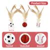 Andiker 3PCS Cat Bouncy Ball with Feather view 2
