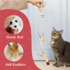 Andiker 3PCS Cat Bouncy Ball with Feather view 4