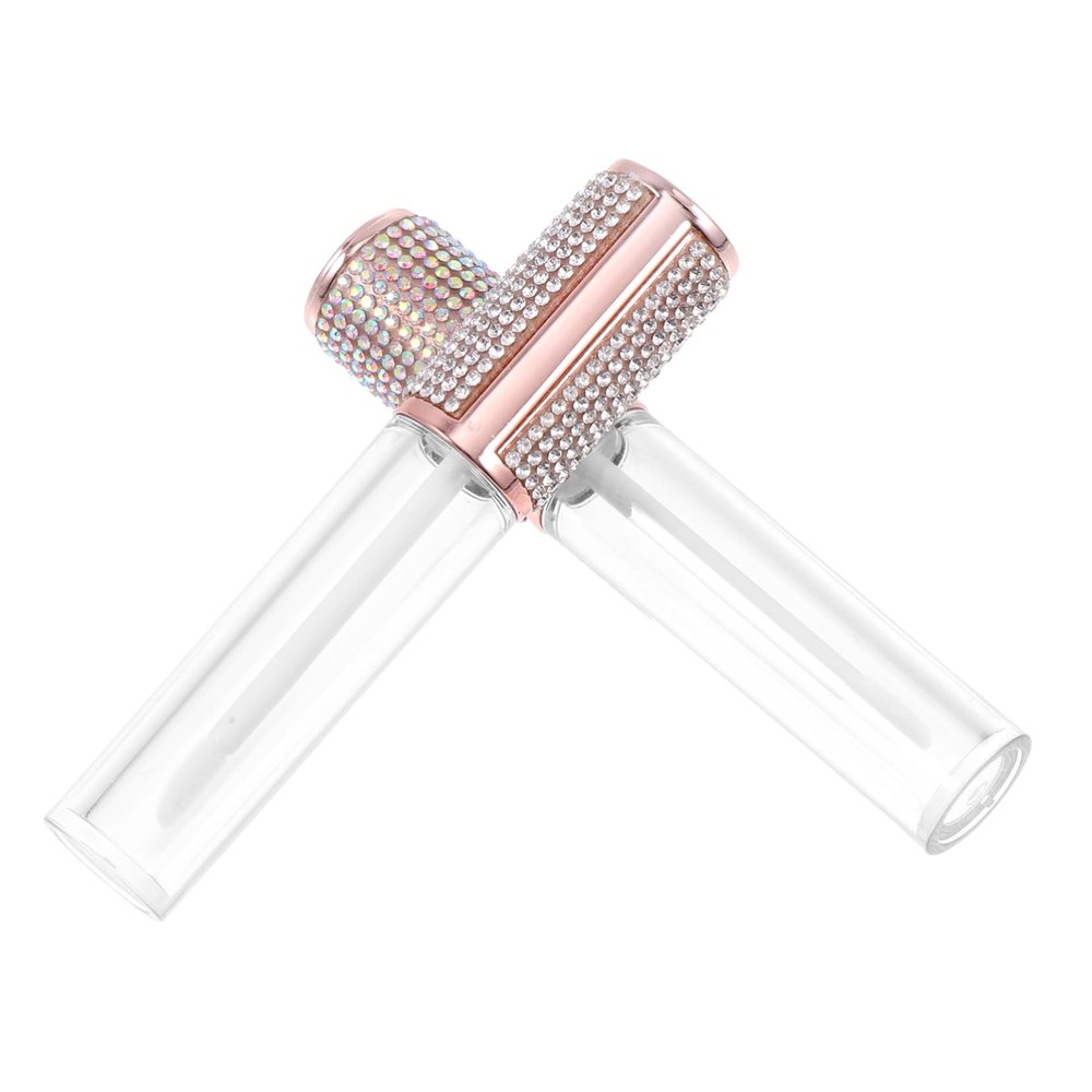 Empty ABS Lip Gloss Tubes, 2-Pack, Portable Travel Bottles