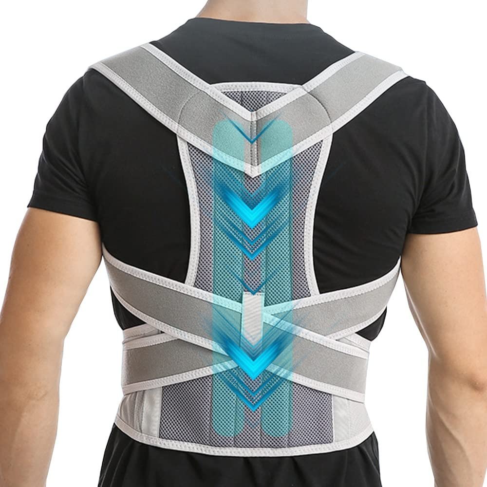 Adjustable Posture Corrector Back Support, Breathable Brace for Men and Women (M)