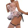 Generic Women's Sexy Plus-Size Lingerie Set, Blue Babydoll with Thong, XXL view 1