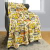 ZHATWU Cute Cartoon Pattern Flannel Fleece Blanket for Kids, Soft Plush Blanket with Little Yellow Ducks, Gifts for Boys and Girls, 200 x 200 cm (10, 135 x 200 cm) view 2