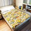 ZHATWU Cute Cartoon Pattern Flannel Fleece Blanket for Kids, Soft Plush Blanket with Little Yellow Ducks, Gifts for Boys and Girls, 200 x 200 cm (10, 135 x 200 cm) view 3