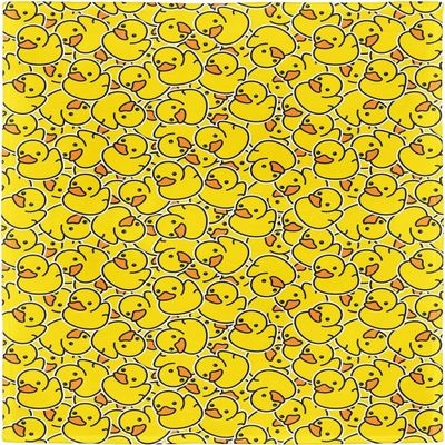 ZHATWU Cute Cartoon Pattern Blanket for Children, Soft Flannel Fleece Blanket, Little Yellow Ducks, 200 × 200 cm (01, 150 × 200 cm)
