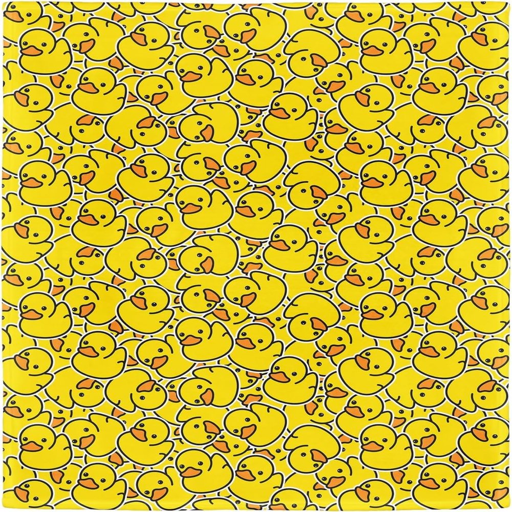 ZHATWU Cute Cartoon Pattern Blanket for Children, Soft Flannel Fleece Blanket, Little Yellow Ducks, 200 × 200 cm (01, 150 × 200 cm)