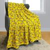 ZHATWU Cute Cartoon Pattern Blanket for Children, Soft Flannel Fleece Blanket, Little Yellow Ducks, 200 × 200 cm (01, 150 × 200 cm) view 2