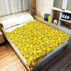 ZHATWU Cute Cartoon Pattern Blanket for Children, Soft Flannel Fleece Blanket, Little Yellow Ducks, 200 × 200 cm (01, 150 × 200 cm) view 3