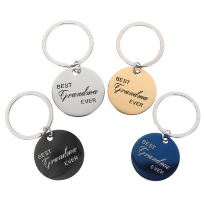 WOONEKY 4-Piece Round Pet ID Tags with Engraving for Cats and Dogs in Silver, Black, Blue, and Gold