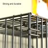 Foldable Metal Puppy Playpen Dog Crate with Removable Tray, Portable Indoor/Outdoor Pet Cage, Easy to Carry for Travel - 50 x 33 x 38 cm view 3