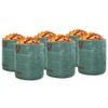 vidaXL Garden Waste Bags 12 pcs. 120 L Green Polypropylene 45 x 45 x 76 cm view 1