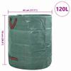 vidaXL Garden Waste Bags 12 pcs. 120 L Green Polypropylene 45 x 45 x 76 cm view 2