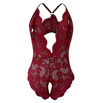 Women's Sheer Fishnet Babydoll Mini Dress