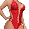 Generic Women's Plus-Size 3-Piece Lace Lingerie Set with Garters and Stay-Up Stockings view 2