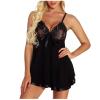 Generic Valentine's Sheer Lingerie Set for Women, Sexy Lace Push-Up Bodysuit, 2-Piece Set, Babydoll Dress, Plus Sizes, Red view 3
