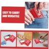 2 Red Metal SOS Survival Boxes for Hiking and Camping view 3
